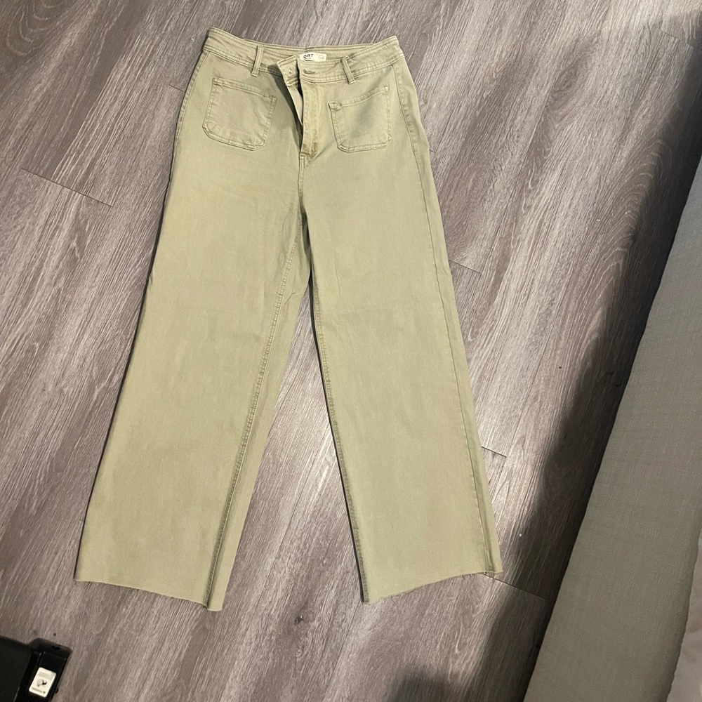 COPY - Women's wide leg Olive Jeans